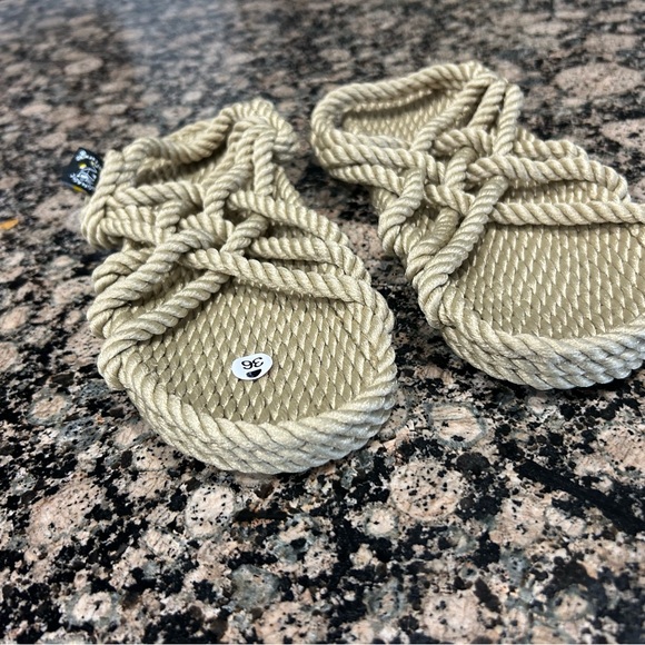 Tan Rope Sandals - Picture 2 of 4